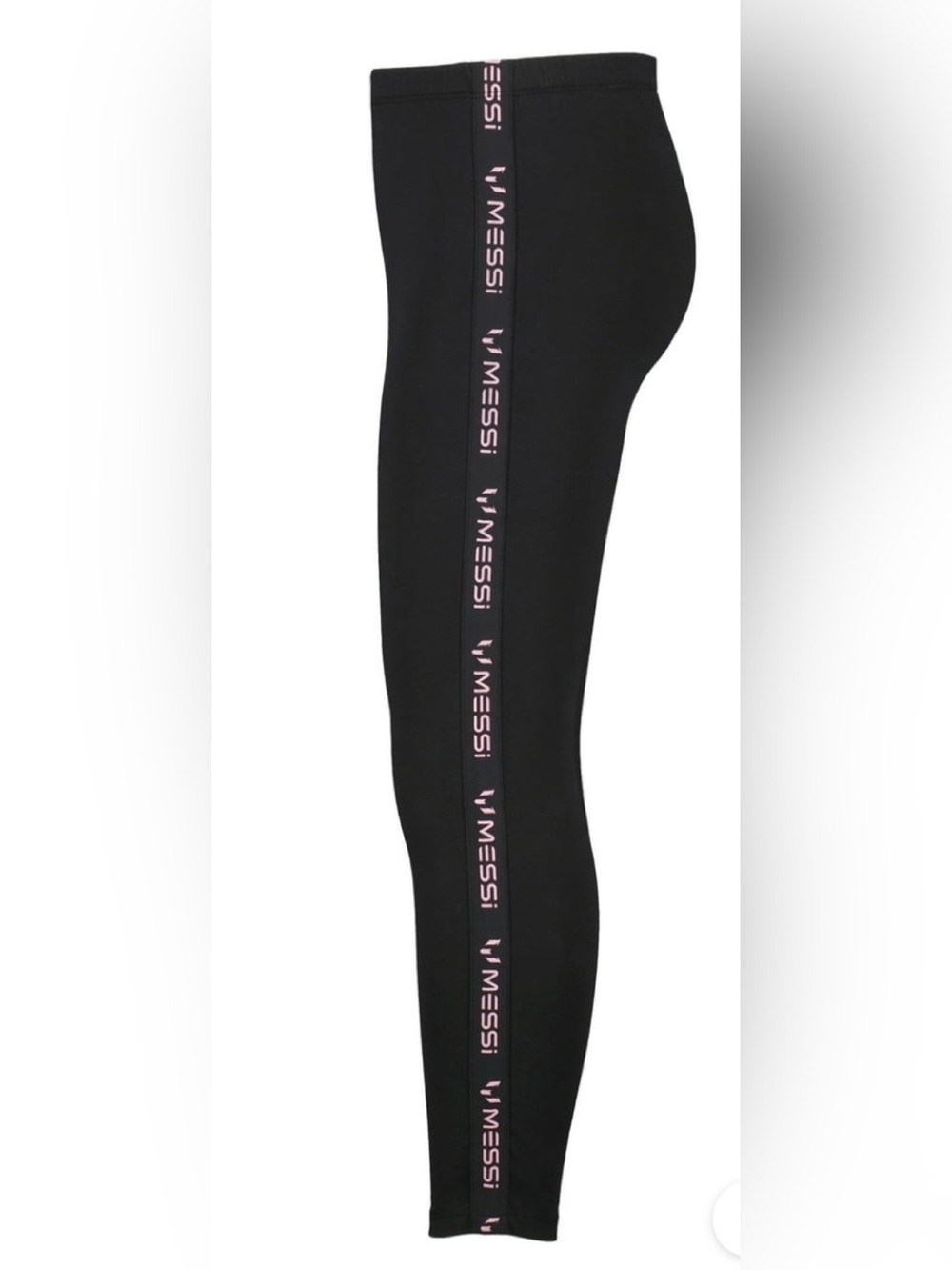 Messi Girl’s Athletic Logo Tape Legging (Lionel Messi Soccer Inspired)